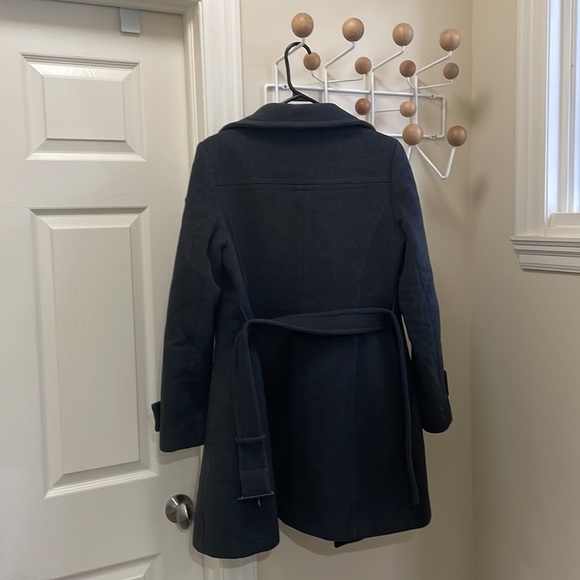 Aritzia Babaton - Wool Pea Coat Jacket - Dark Charcoal - medium - Picture 10 of 16